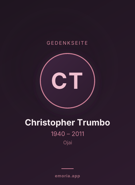 Gedenkportrait von Christopher Trumbo