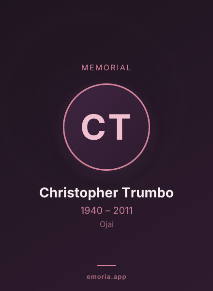 Memorial portrait of Christopher Trumbo