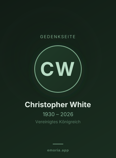 Gedenkportrait von Christopher White