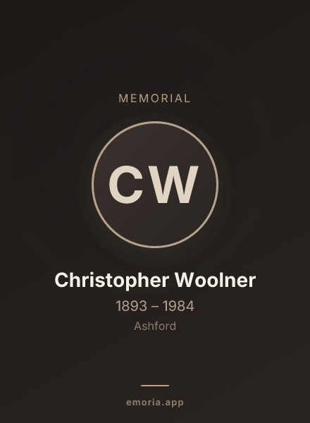 Memorial portrait of Christopher Woolner