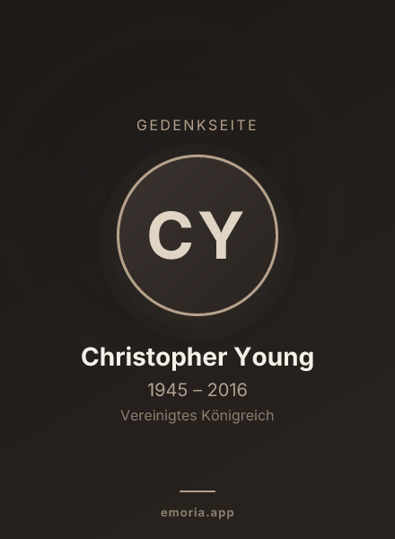 Gedenkportrait von Christopher Young