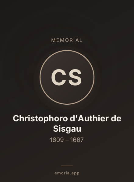 Memorial portrait of Christophoro d’Authier de Sisgau