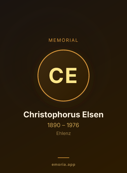 Memorial portrait of Christophorus Elsen