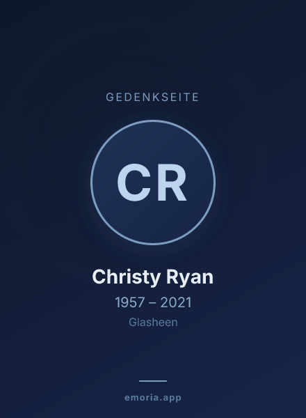 Gedenkportrait von Christy Ryan