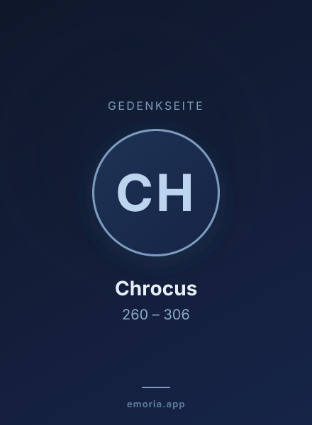 Gedenkportrait von Chrocus