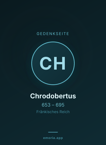 Gedenkportrait von Chrodobertus