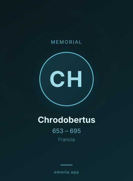 Memorial portrait of Chrodobertus