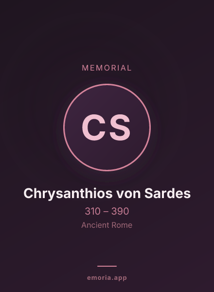 Memorial portrait of Chrysanthios von Sardes