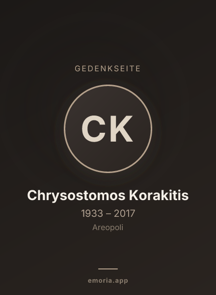 Gedenkportrait von Chrysostomos Korakitis