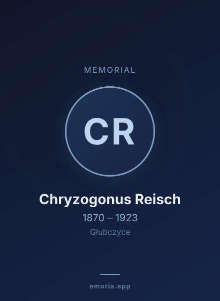 Memorial portrait of Chryzogonus Reisch