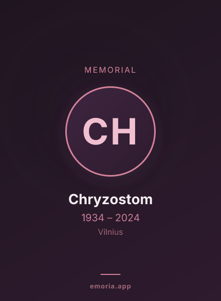 Memorial portrait of Chryzostom