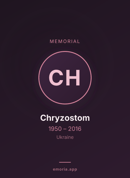 Memorial portrait of Chryzostom