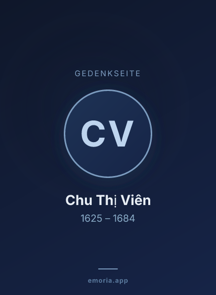 Gedenkportrait von Chu Thị Viên
