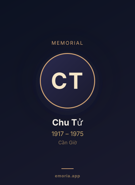 Memorial portrait of Chu Tử
