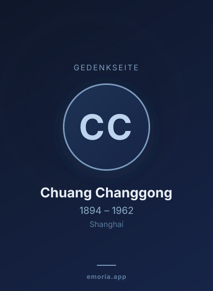 Gedenkportrait von Chuang Changgong