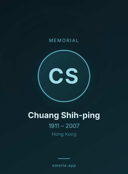 Memorial portrait of Chuang Shih-ping