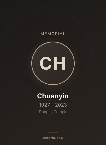 Memorial portrait of Chuanyin