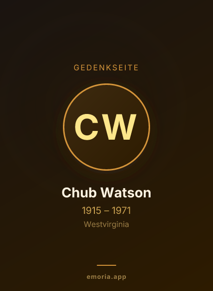 Gedenkportrait von Chub Watson
