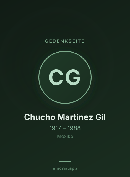 Gedenkportrait von Chucho Martínez Gil