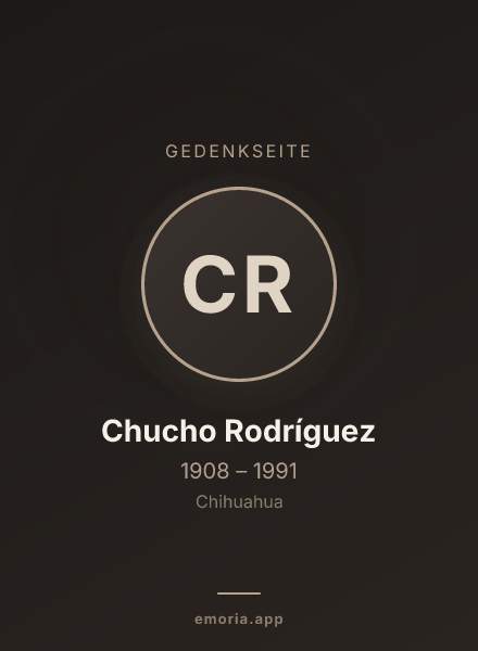 Gedenkportrait von Chucho Rodríguez
