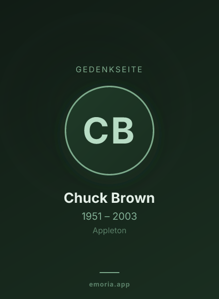 Gedenkportrait von Chuck Brown