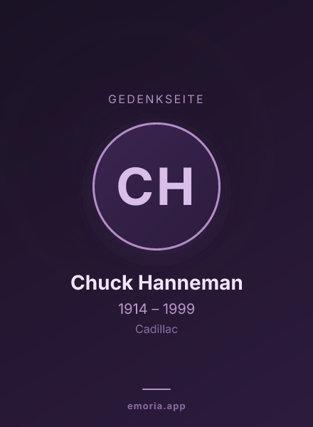 Gedenkportrait von Chuck Hanneman