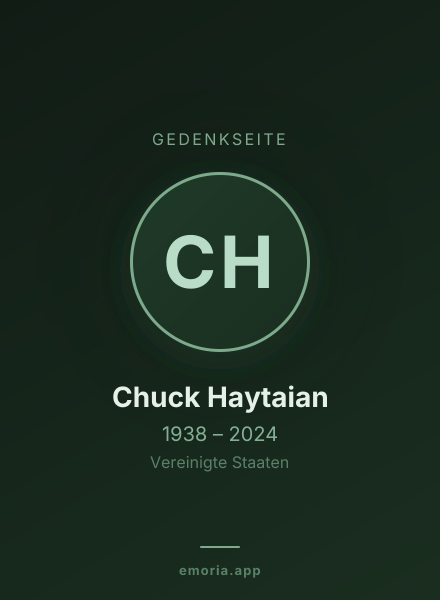 Gedenkportrait von Chuck Haytaian