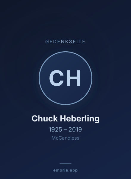 Gedenkportrait von Chuck Heberling