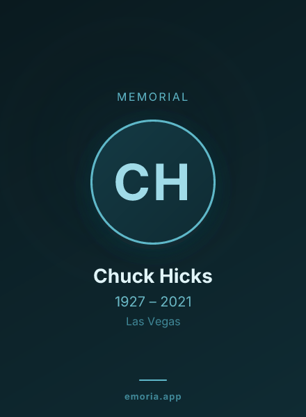 Memorial portrait of Chuck Hicks