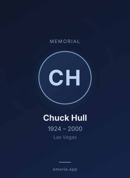 Memorial portrait of Chuck Hull