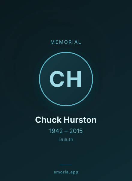 Memorial portrait of Chuck Hurston