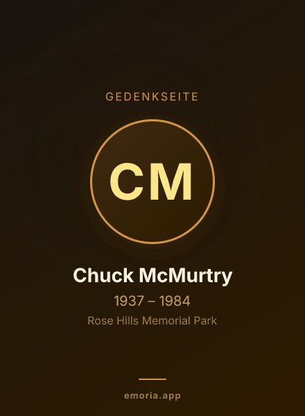 Gedenkportrait von Chuck McMurtry