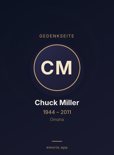 Gedenkportrait von Chuck Miller
