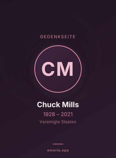 Gedenkportrait von Chuck Mills