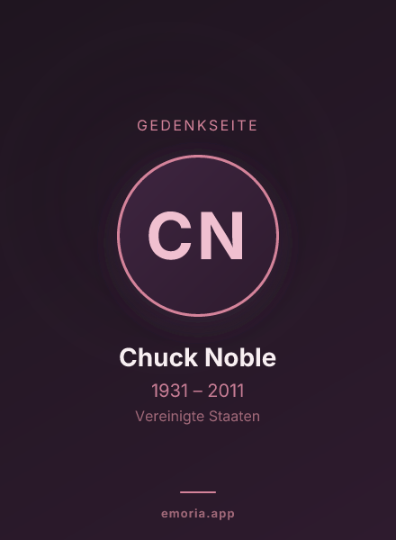 Gedenkportrait von Chuck Noble