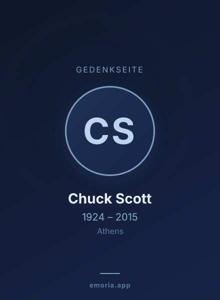 Gedenkportrait von Chuck Scott