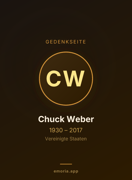 Gedenkportrait von Chuck Weber