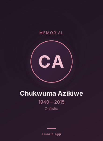 Memorial portrait of Chukwuma Azikiwe