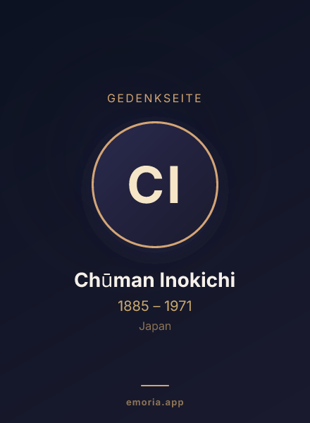 Gedenkportrait von Chūman Inokichi