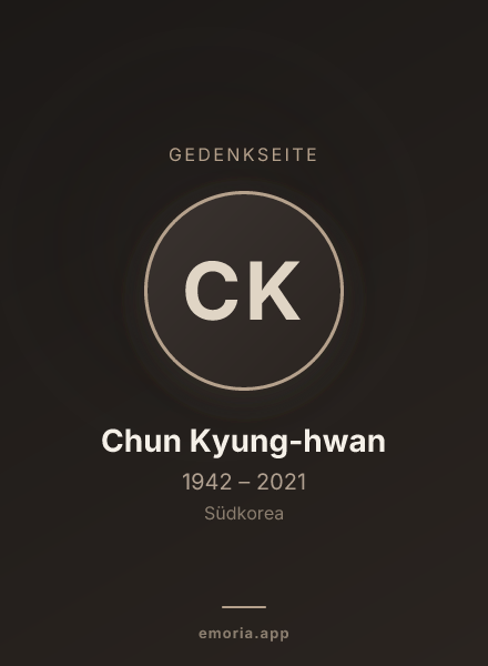 Gedenkportrait von Chun Kyung-hwan
