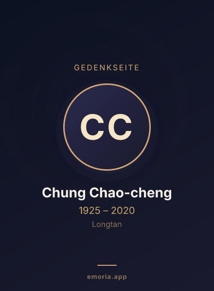 Gedenkportrait von Chung Chao-cheng