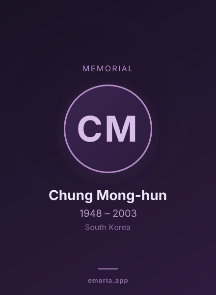 Memorial portrait of Chung Mong-hun