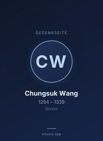 Gedenkportrait von Chungsuk Wang