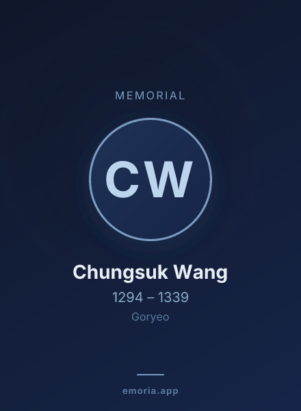 Memorial portrait of Chungsuk Wang