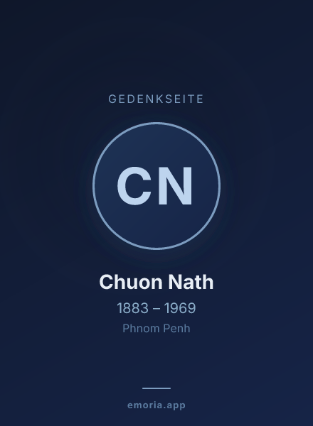 Gedenkportrait von Chuon Nath