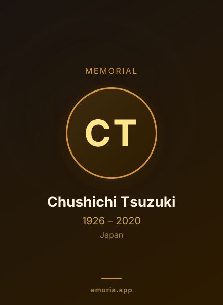 Memorial portrait of Chushichi Tsuzuki