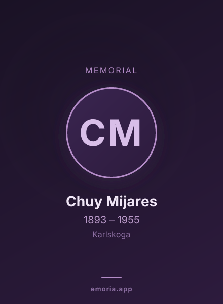 Memorial portrait of Chuy Mijares