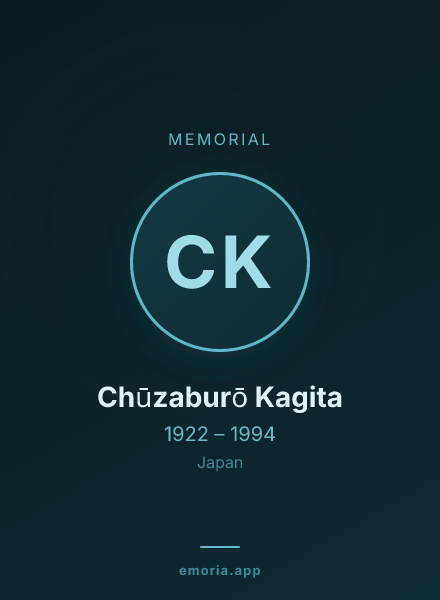 Memorial portrait of Chūzaburō Kagita