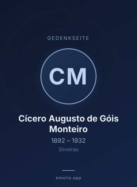 Gedenkportrait von Cícero Augusto de Góis Monteiro