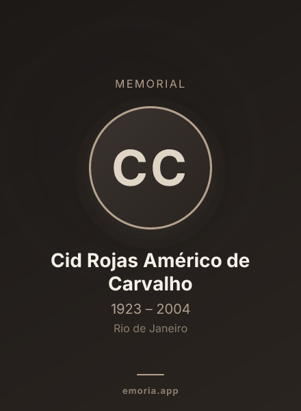 Memorial portrait of Cid Rojas Américo de Carvalho